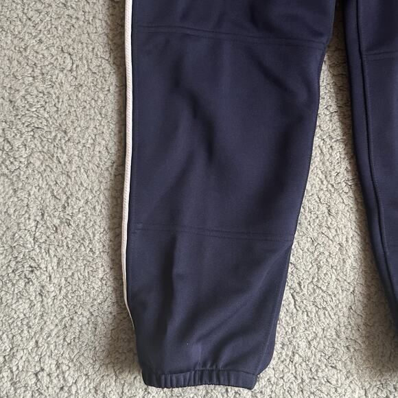Mizuno Softball Pants Woman's Size Medium Elastic Bottom Navy Blue Athletic - Picture 6 of 15